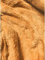 Dámska krátka bunda 2 v 1 v horčicovej farbe (H1029-37)