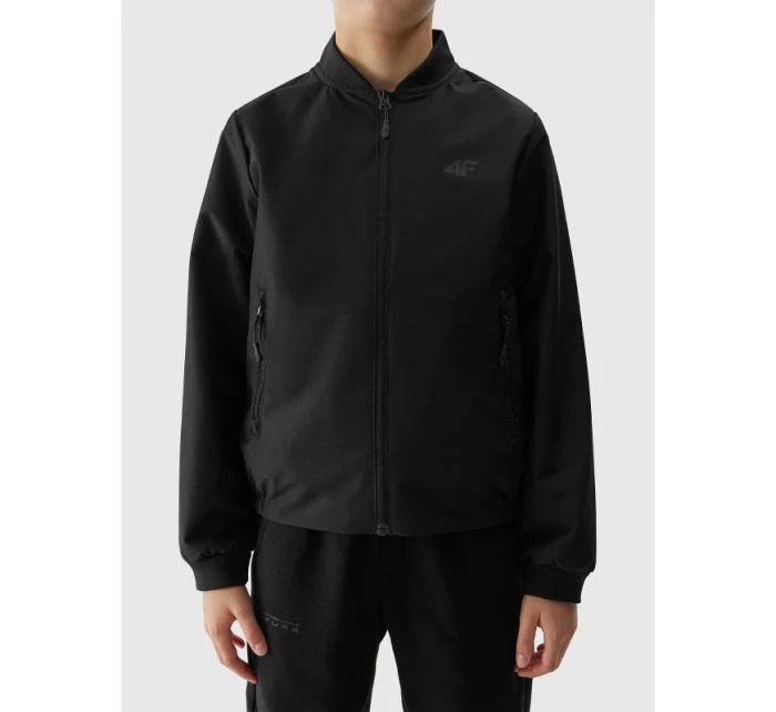 Chlapčenská prechodná baseballová bunda 4F Chlapčenská prechodná baseballová bunda 4F