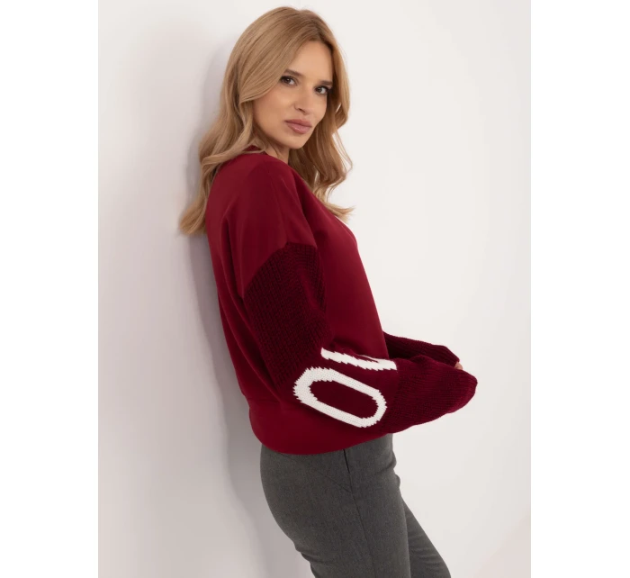 Mikina MI BL M5975.26P bordová