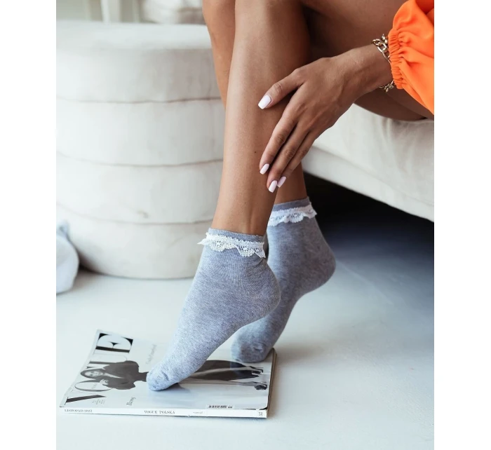 ponožky model 21803343 Krajkové dámské 3741 - Milena