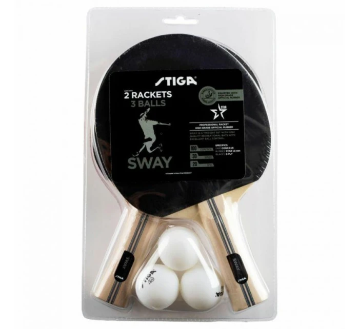 STIGA Sway rakety 2r+3p kpl STIGA Sway rakety 2r+3p kpl