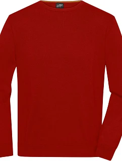 JN Pánský svetr s kulatým výstřihem 02. red model 22531428 - Daiber