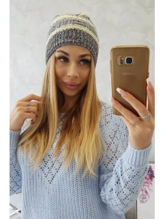 Čiapka s fleecom Patrycja K254 žltá+čierna