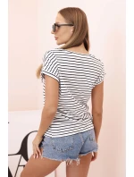 Dámsky bavlnený top na ramienka s výstrihom do V biely Dámsky bavlnený top na ramienka s výstrihom do V biely