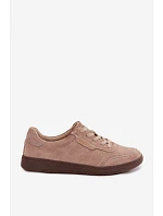 Dámske semišové kožené tenisky Vinceza 79635 beige