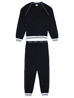 Pánske pyžamo A03892 - 0PCAF čierna s bielou - Diesel