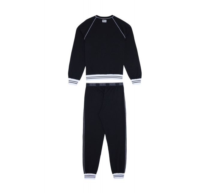 Pánske pyžamo A03892 - 0PCAF čierna s bielou - Diesel