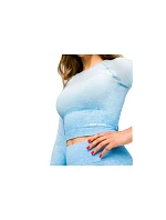 Ombre s dlouhým rukávem Modrá M model 22227291 - GymHero