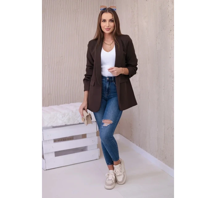 Bunda s klopou elegantní mocca