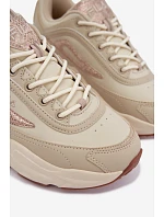 Dámské tenisky na platformě béžové model 22556787 - Fila Dámské tenisky na platformě béžové model 22556787 - Fila