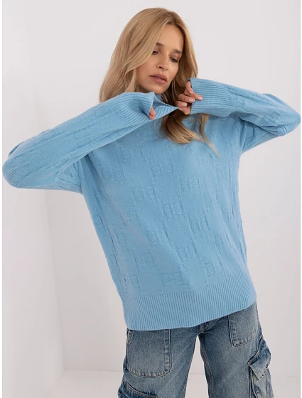 Sweter AT SW  jasny niebieski model 20459093 - FPrice