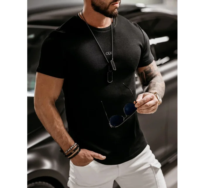 Pánské tričko model 18539884 černé - Ola Voga Pánské tričko model 18539884 černé - Ola Voga