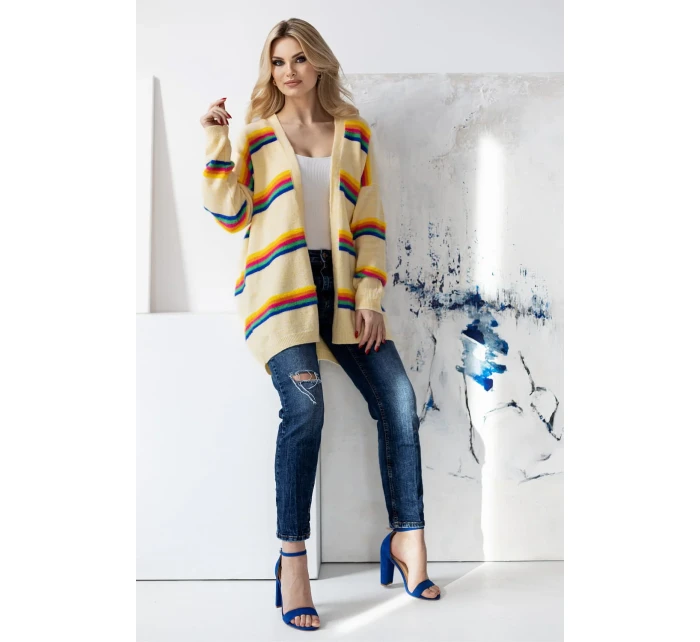 Sveter na zapínanie model 178649 PeeKaBoo