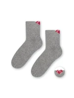 Dámské ponožky model 14559108 Srdce - Steven Dámské ponožky model 14559108 Srdce - Steven