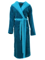 Dámsky župan Tampa duo s kapucňou 3959 petrol - Vestis