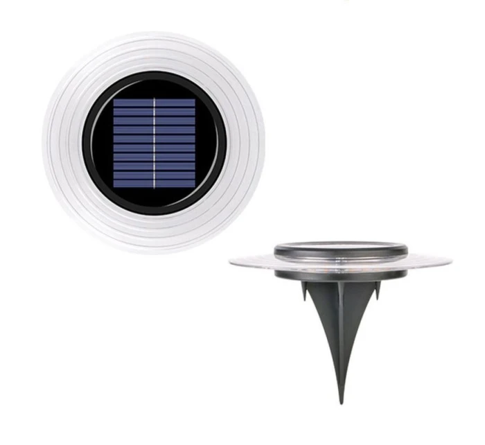 SOLÁRNE DISKOVÉ SVETLO 28 LED PRE MONTÁŽ NA ZEM ALEBO NA STENU
