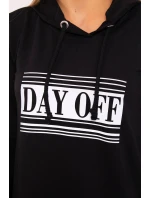 Šaty s reflexnou potlačou čierne