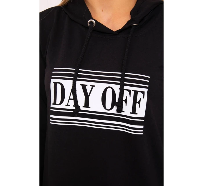 Šaty s reflexnou potlačou čierne