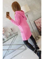 Sveter s obálkou dole svetlo ružový