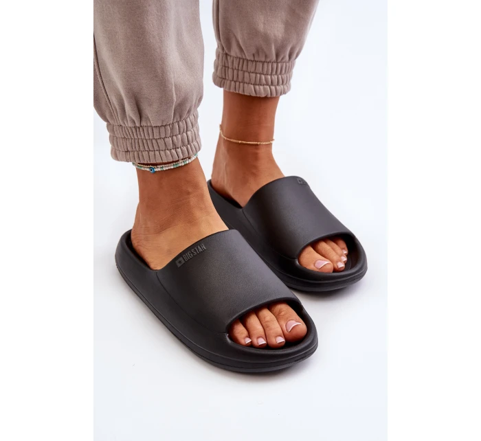 Lekkie Klapki Damskie Big Star NN274A042 Czarne Lekkie Klapki Damskie Big Star NN274A042 Czarne