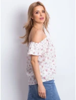 Blúzka 270 BZ 111580.00X bielo-ružová Blúzka 270 BZ 111580.00X bielo-ružová