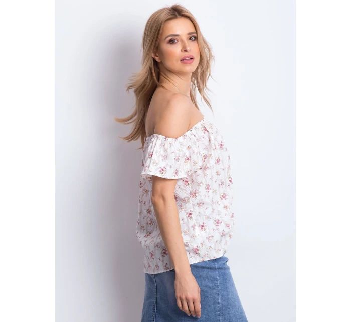 Blúzka 270 BZ 111580.00X bielo-ružová Blúzka 270 BZ 111580.00X bielo-ružová