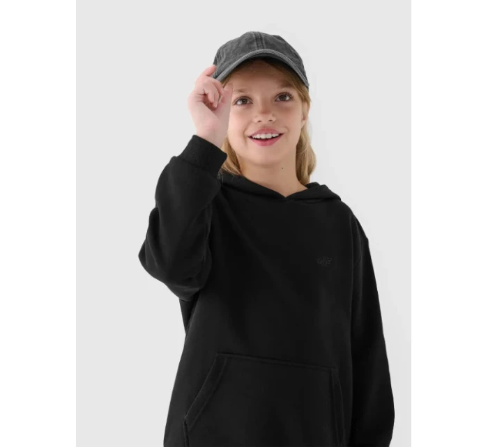 Dětská mikina s kapucí model 21471952 Černá - 4F