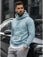 Pánská mikina s kapucí modrá Dstreet model 21963955 - FashionStreet