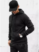 Pánská mikina s kapucí černá Dstreet model 21967552 - FashionStreet Pánská mikina s kapucí černá Dstreet model 21967552 - FashionStreet
