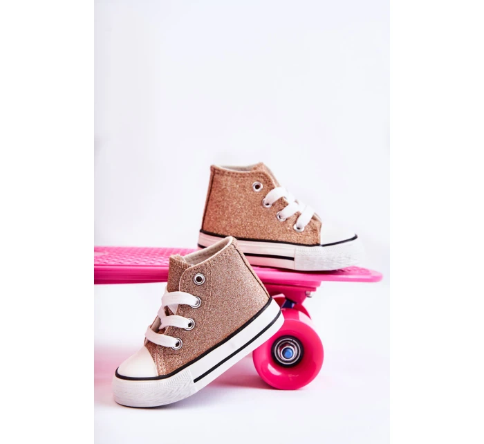 Dětské vysoké tenisky Růžové zlato model 21587252 - Boto