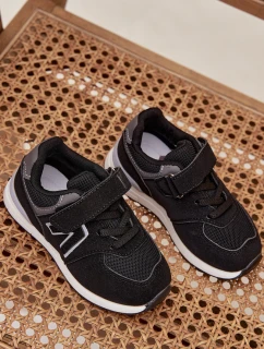 Sportovní tenisky dětské na suchý zip černé Galisse