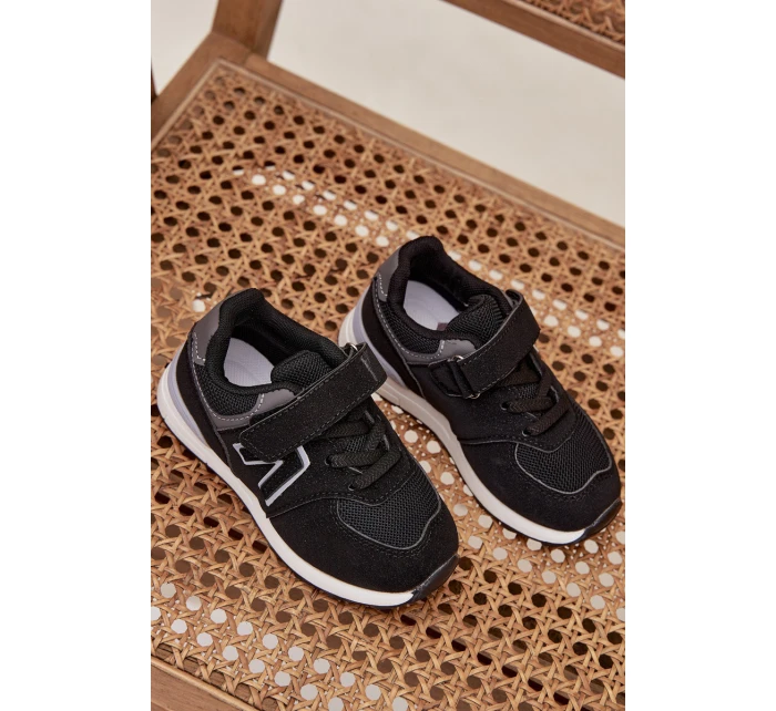 Sportovní tenisky dětské na suchý zip černé Galisse Sportovní tenisky dětské na suchý zip černé Galisse