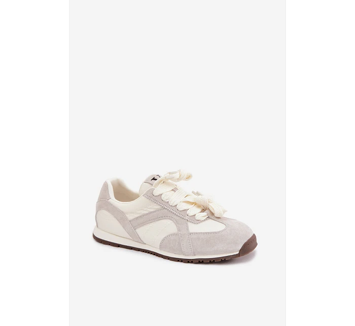 Semišové Dámské Tenisky model 22073044 Šedé - VINCEZA