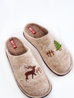 Domácí pantofle Big Star KK276016 béžová