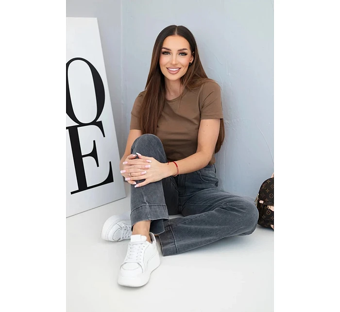 Dámské kalhoty grafitové  model 22095428 - Kesi