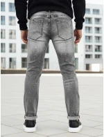 Pánske sivé džínsové nohavice FashionStreet UX4133