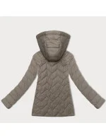 Dámska ľahká prešívaná bunda s kapucňou J Style beige (16M9232-62)