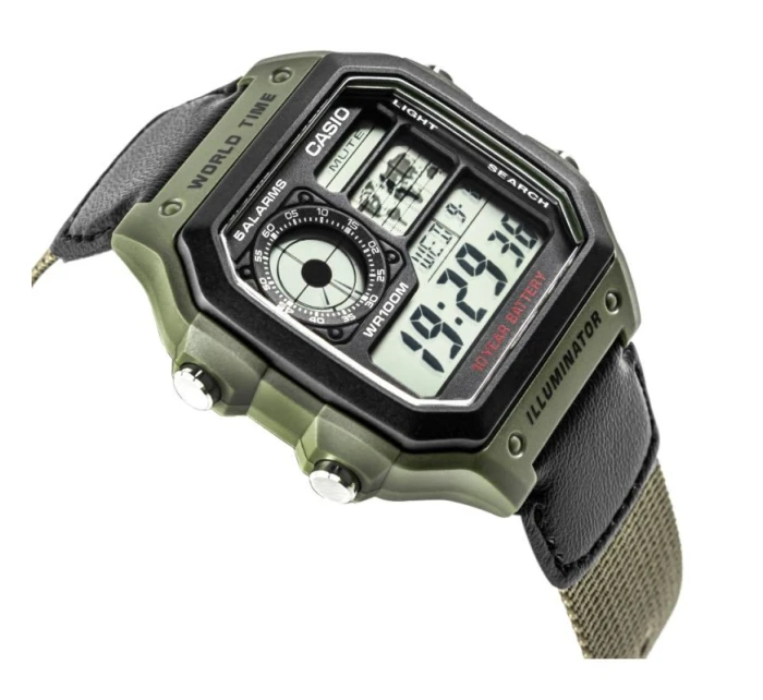 Pánske hodinky CASIO AE-1200WHB-3BVDF + BOX Pánske hodinky CASIO AE-1200WHB-3BVDF + BOX