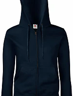 Fruit of the Loom Premium Lady-Fit Hooded Jacket Dámska mikina s kapucňou 16.2118 tmavomodrá