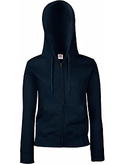 Premium LadyFit Hooded Jacket Dámská mikina s kapucí model 22455400 deep navy - Fruit of the Loom