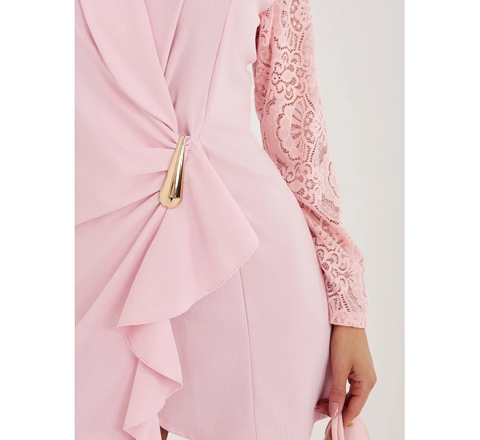 Sukienka MI SK model 22109880 jasny różowy - FPrice