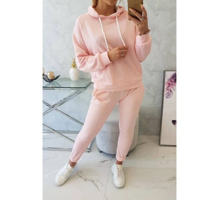 Tepláková súprava s kapucňou púdrovo ružová Tepláková súprava s kapucňou púdrovo ružová