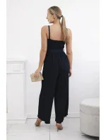 model 20081366 overal s ramínky námořnická modř - K-Fashion