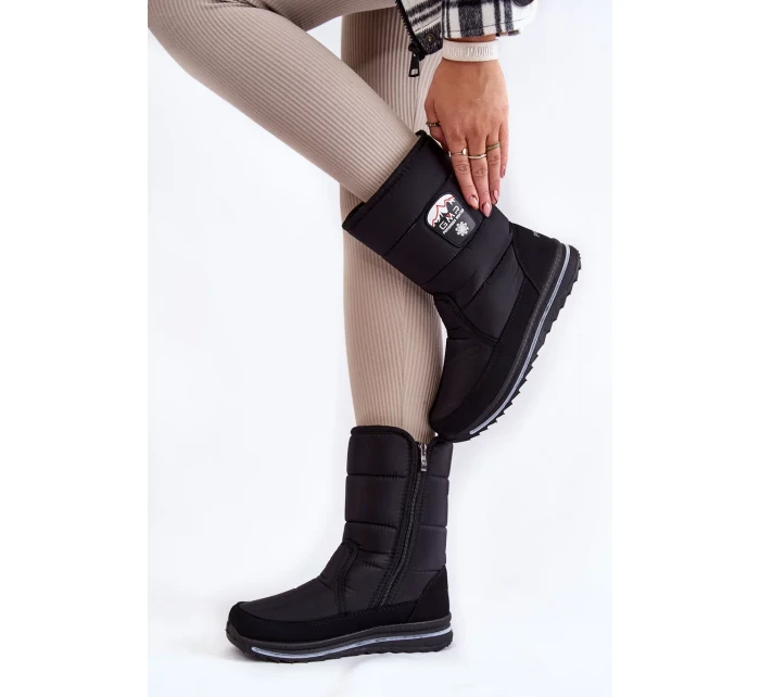 Dámske snežnice so zipsom Progress PROGJ-21-09 Black Dámske snežnice so zipsom Progress PROGJ-21-09 Black