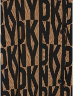 Dámska nočná košeľa YI00017 202 Brown Printed - DKNY