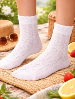 Dámske ažurové ponožky 205