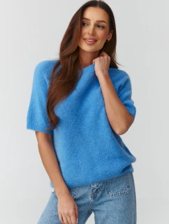 Sveter s krátkym rukávom model 224083 Makadamia