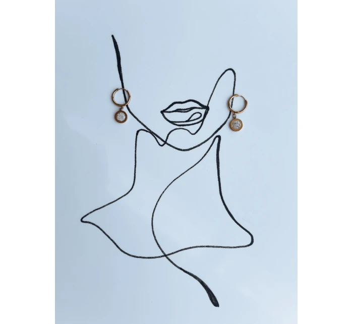 Zlaté náušnice SHINE BETHANY FashionStreet JY0011