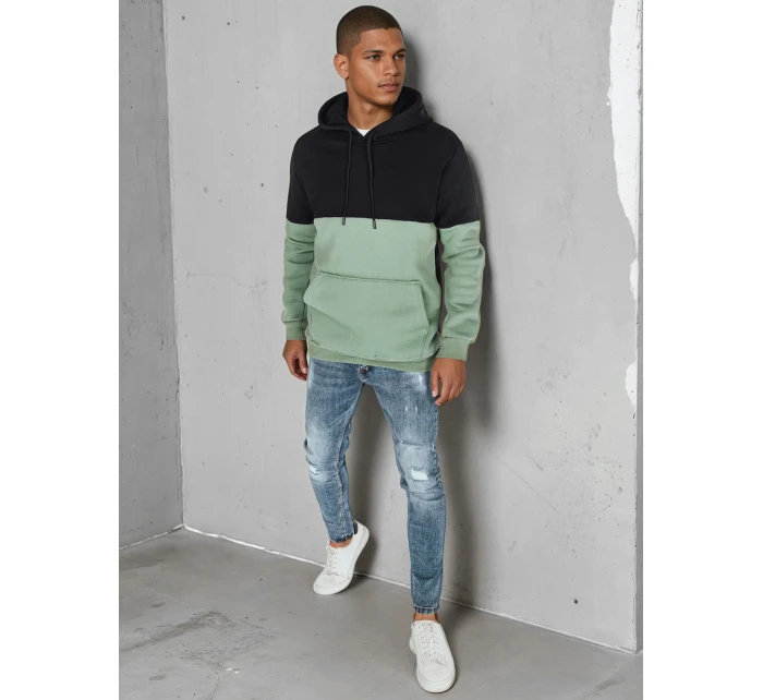 Pánska základná mikina s kapucňou čierna FashionStreet BX5879 Pánska základná mikina s kapucňou čierna FashionStreet BX5879