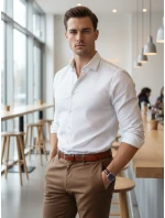 Koszula męska slim fit  biała model 22010032 - FashionStreet